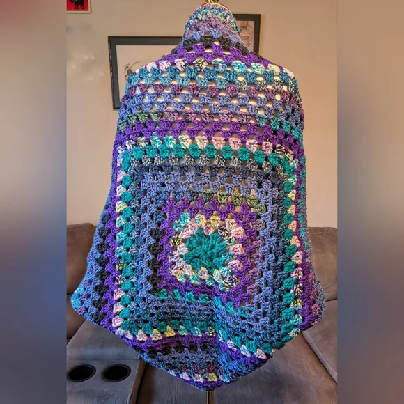 NEW, Crochet granny square cardigan, handmade, Size Large-2XL - Picture 7 of 7